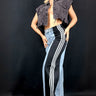 Athleisure Fusion Jeans (Black) front view showing jeans fit and silhouette