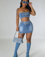 Attention Over Here Skirt Set - Palazzo Couture Online