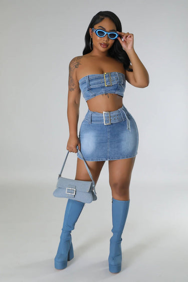 Attention Over Here Skirt Set - Palazzo Couture Online