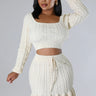 Attract Me Knitted Skirt Set - Palazzo Couture Online
