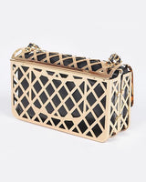 Metal Lattice Clutch with Pouch | Palazzo Couture