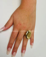 Gold statement ring – bold designer ring in gold for statement style
