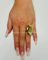 Aurora Radiance – Gold Statement Ring - women's statement jewelry