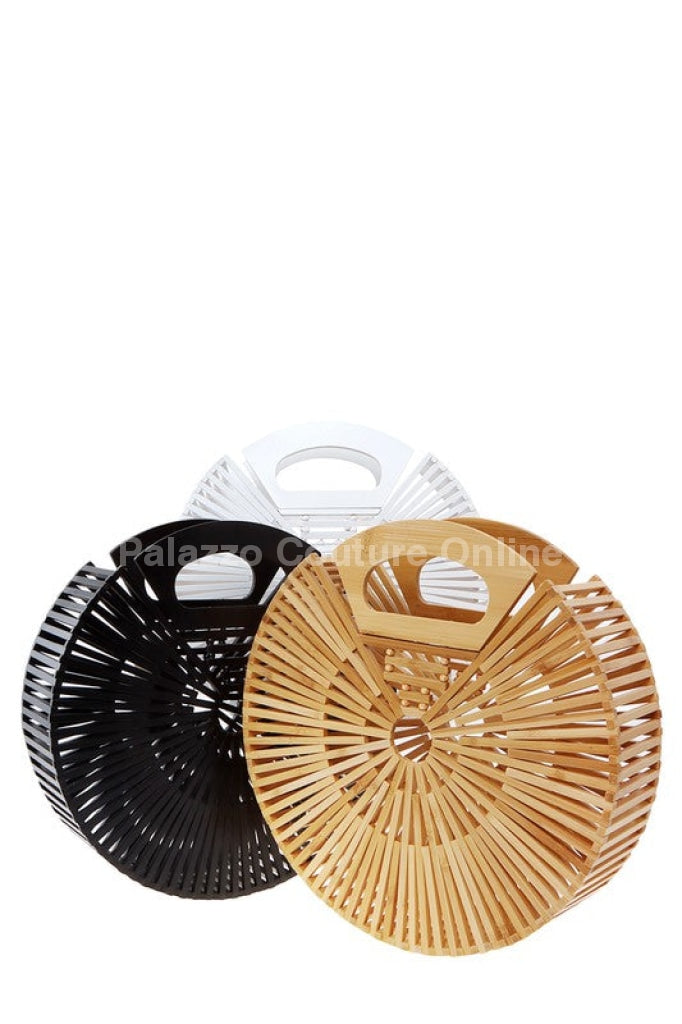 Bamboo Ark Hand Round Clutch Bag