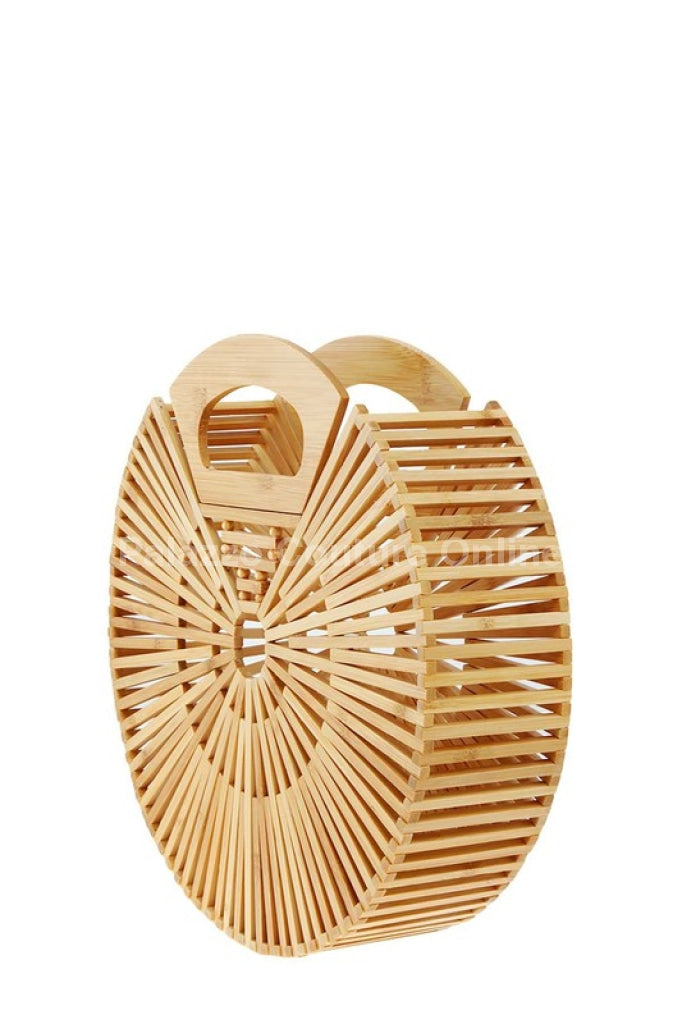 Bamboo Ark Hand Round Clutch Bag