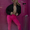Barbie Skinny Pants – High Waist Fuchsia Skinny Pants - front view