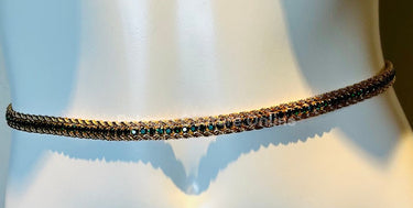 Bary Twisted Chain Belt (Green) - Palazzo Couture Online