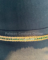 Bary Twisted Chain Belt (Green) - Palazzo Couture Online