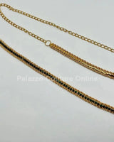 Bary Twisted Chain Belt (Green) - elegant belt accessory by Palazzo Couture