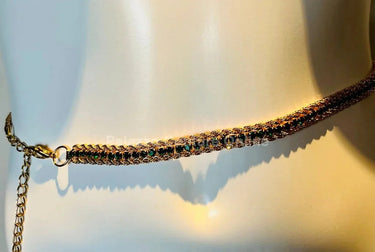 Bary Twisted Chain Belt (Green) - trendy women's fashion belt