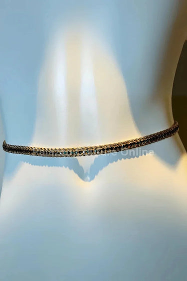 Bary Twisted Chain Belt (Green) | Women's Belt – Palazzo Couture Online