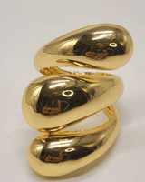 Bauhaus Cuff Bangle (Gold) - Palazzo Couture Online
