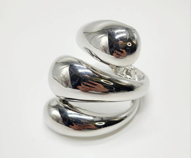 Bauhaus Cuff Bangle (Silver) - Palazzo Couture Online