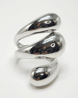 Bauhaus Cuff Bangle (Silver) - Palazzo Couture Online