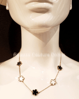 Be Honest Necklace (Black & and white ) - Palazzo Couture Online