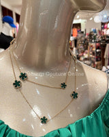 Be Loyal Long Necklace 36” (Green) - Palazzo Couture Online