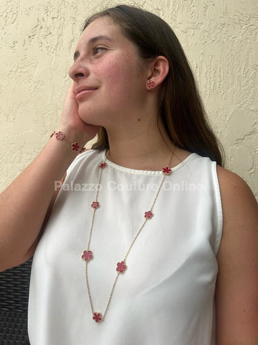 Be Loyal Long Necklace 36” (Red) - Palazzo Couture Online