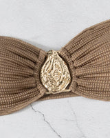 Beach Summer 3 - Piece Bikini Set - Mocha - Palazzo Couture Online