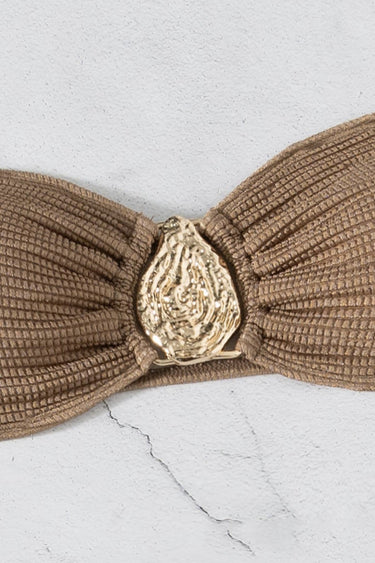 Beach Summer 3 - Piece Bikini Set - Mocha - Palazzo Couture Online