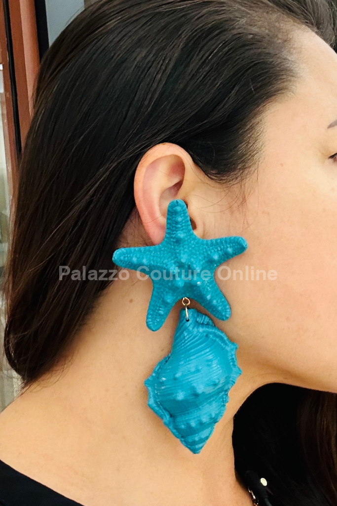 Icon Of The Sea Earrings (Teal) One Size / Teal