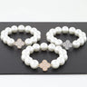 Bejeweled Clover Pearl Bracelet for women - fashion jewelry by Palazzo Couture
