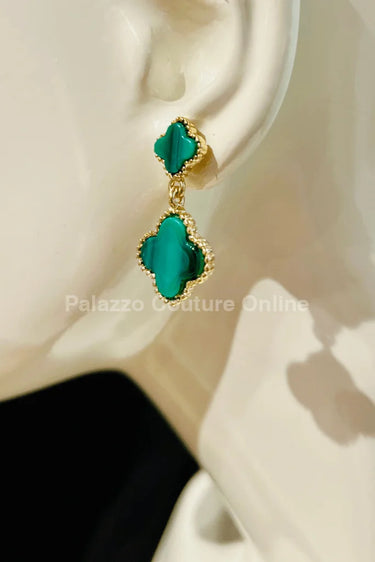 Believe me Earrings (Green) - women's statement jewelry