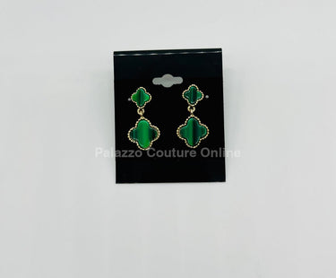 Believe me Earrings (Green) - Palazzo Couture Online
