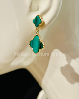 Believe me Earrings (Green) - Palazzo Couture Online