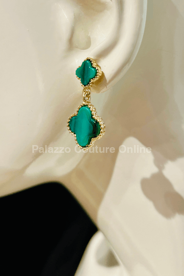 Believe me Earrings (Green) - Palazzo Couture Online