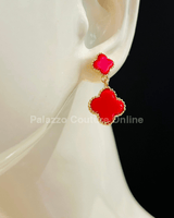 Believe me Earrings (Red) - Palazzo Couture Online