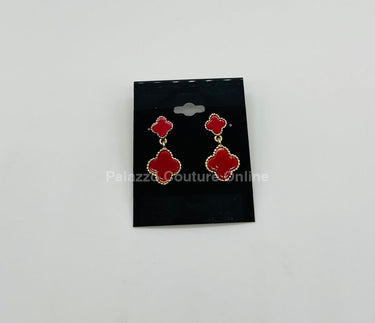 Believe me Earrings (Red) - Palazzo Couture Online