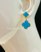 Believe me Earrings (Turquoise) - Palazzo Couture Online
