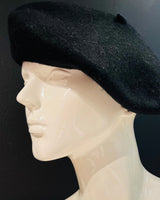New York Black Beret – Classic Wool Blend Hat - view 4