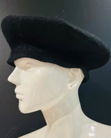 New York Black Beret – Classic Wool Blend Hat - view 5