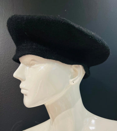 New York Black Beret – Classic Wool Blend Hat - view 5