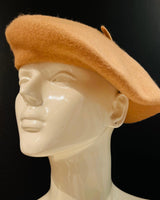 New York Camel Beret – Classic Wool Blend Hat - view 2