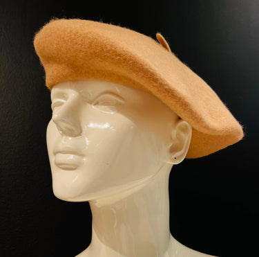 New York Camel Beret – Classic Wool Blend Hat - view 2