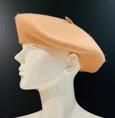New York Camel Beret – Classic Wool Blend Hat - view 3