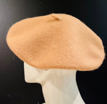 New York Camel Beret – Classic Wool Blend Hat - view 4