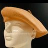 New York Camel Beret – Classic Wool Blend Hat - front view