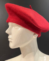 New York Burgundy Beret – Classic Wool Blend Hat - view 2