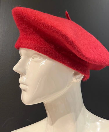 New York Burgundy Beret – Classic Wool Blend Hat - view 2