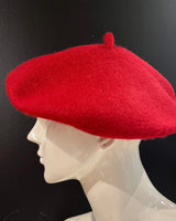 New York Burgundy Beret – Classic Wool Blend Hat - view 3