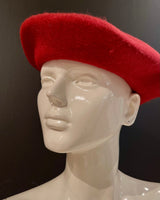 New York Burgundy Beret – Classic Wool Blend Hat - view 4