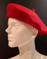 New York Burgundy Beret – Classic Wool Blend Hat - view 5