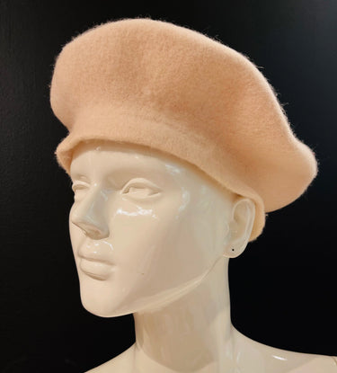 New York Beige Beret – Classic Wool Blend Hat - view 4