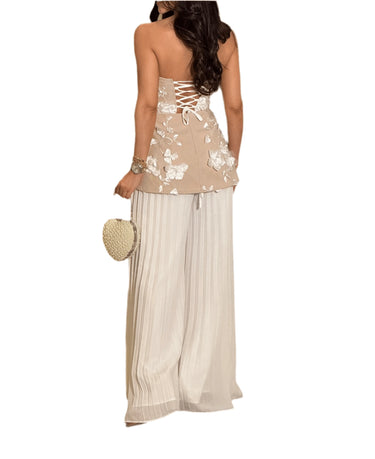 Women's Whitenude pant set floral style back view