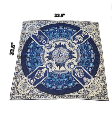 Blue Dynasty Silk Scarf Limited Edition - Palazzo Couture Online