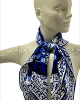 Blue Dynasty Silk Scarf Limited Edition - Palazzo Couture Online