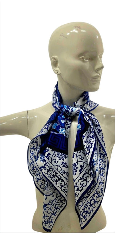Blue Dynasty Silk Scarf Limited Edition - Palazzo Couture Online